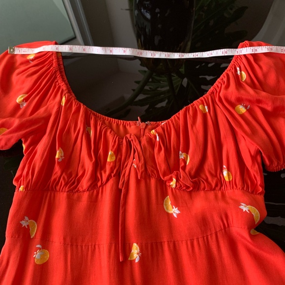Astr The Label Nancy Dress - Atomic Orange - Picture 13 of 16